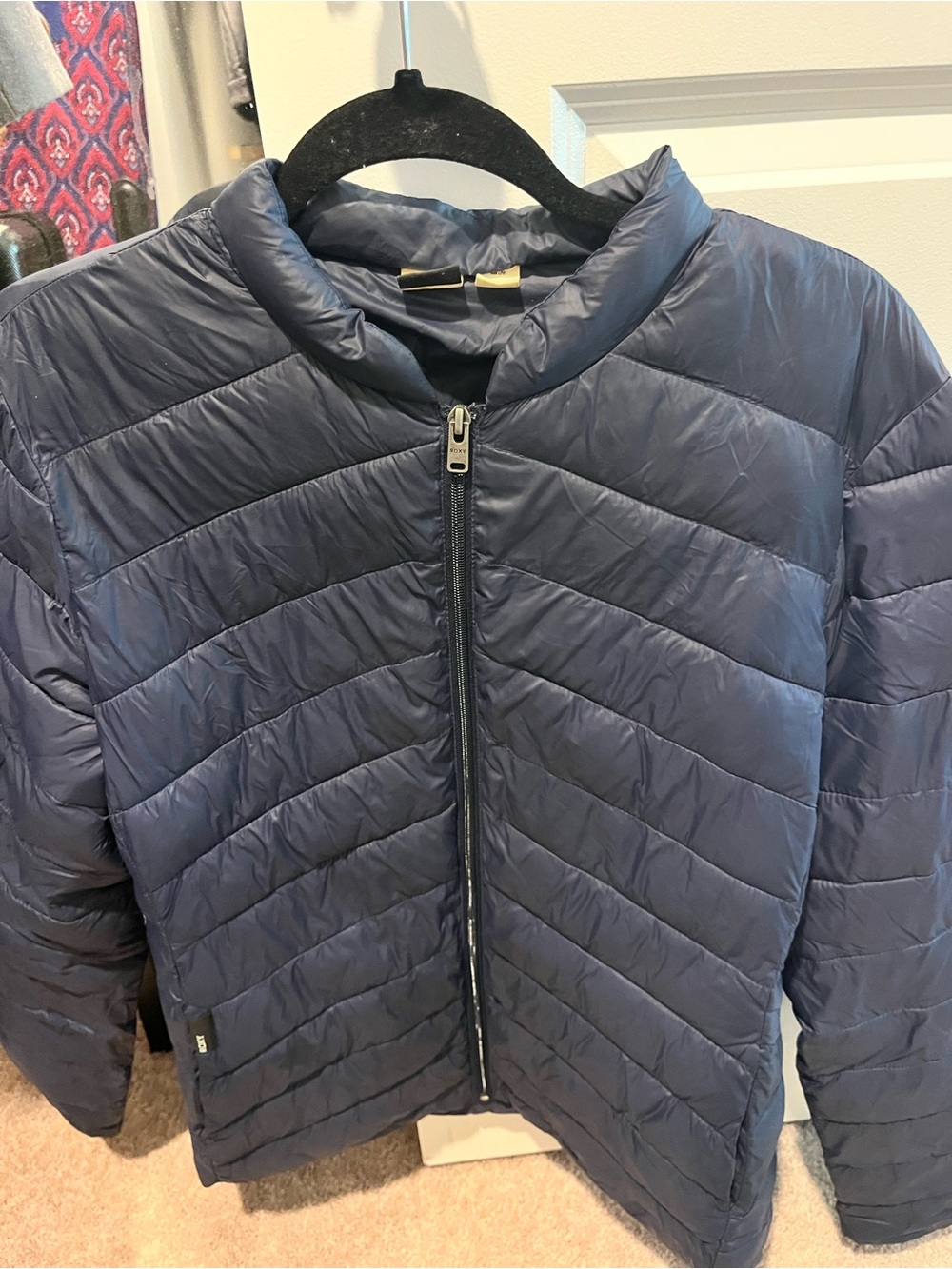 Roxy Women's Navy Quilted Puffer Jacket